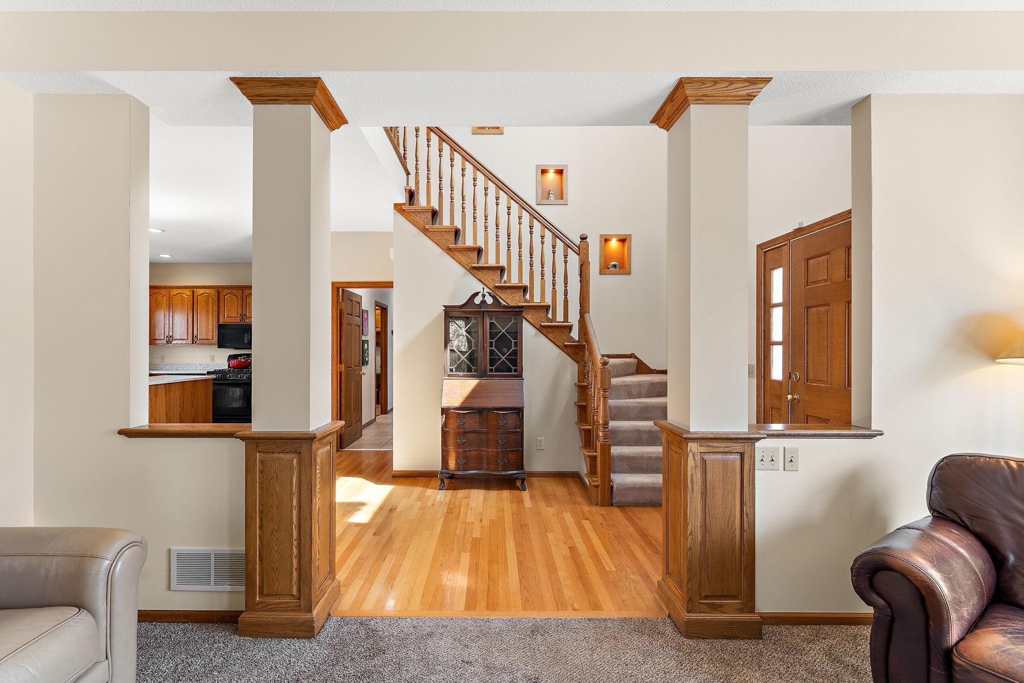 Entrance foyer from living room
