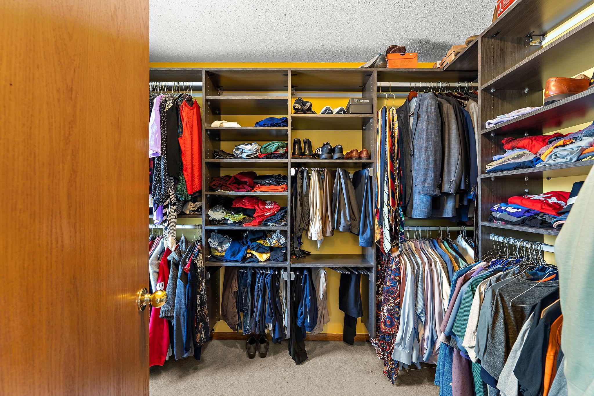 Owners walk-in closet