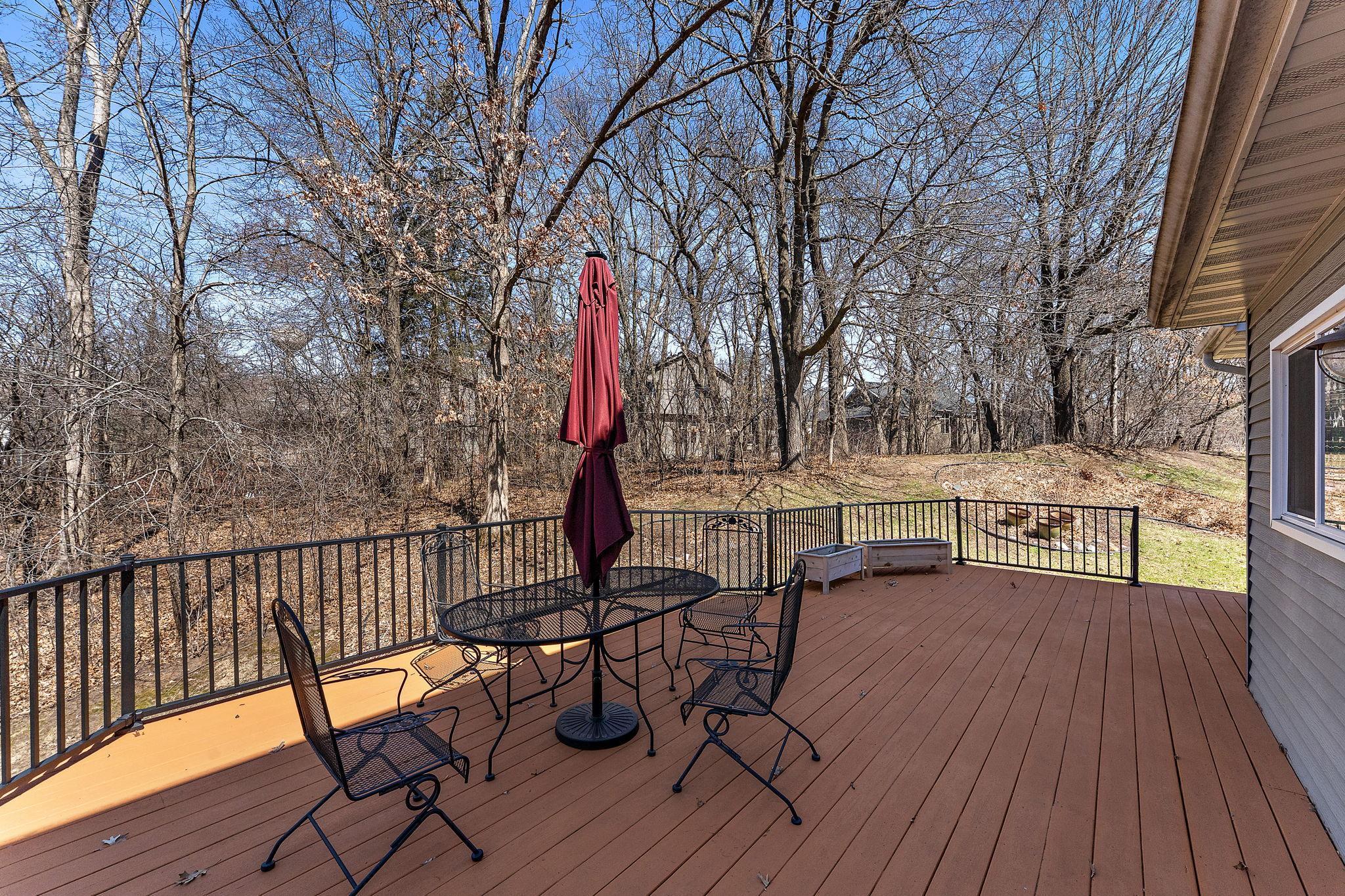 Large private deck