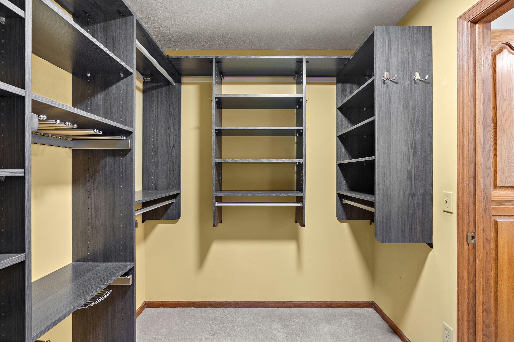California Closet in primary walk-in