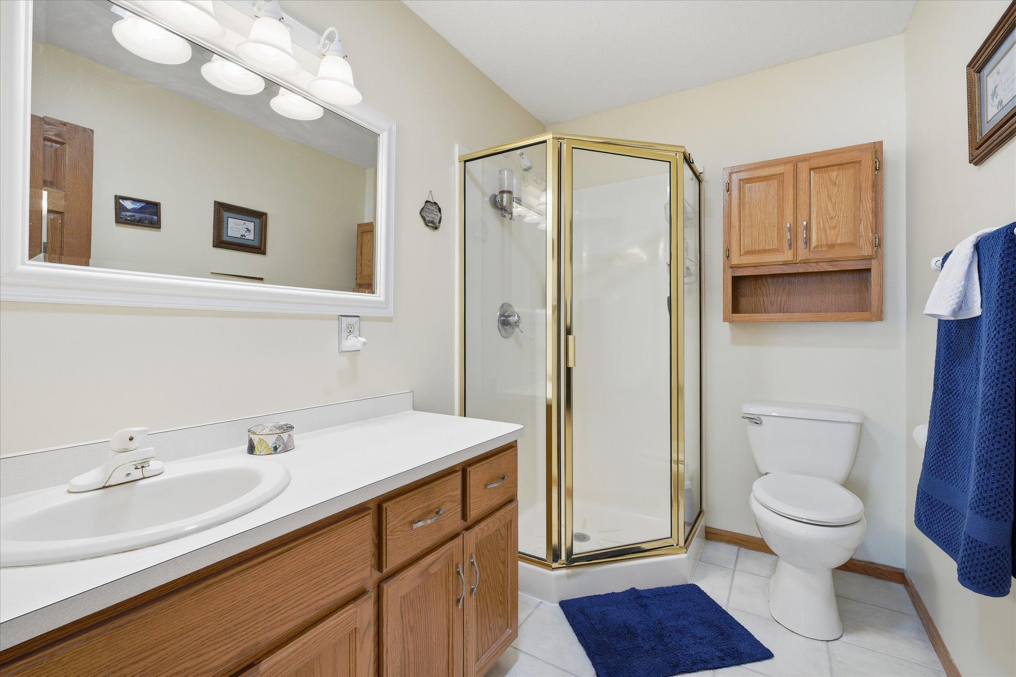 The private 3/4 bathroom offers comfort and convenience with a clean layout designed for everyday ease.