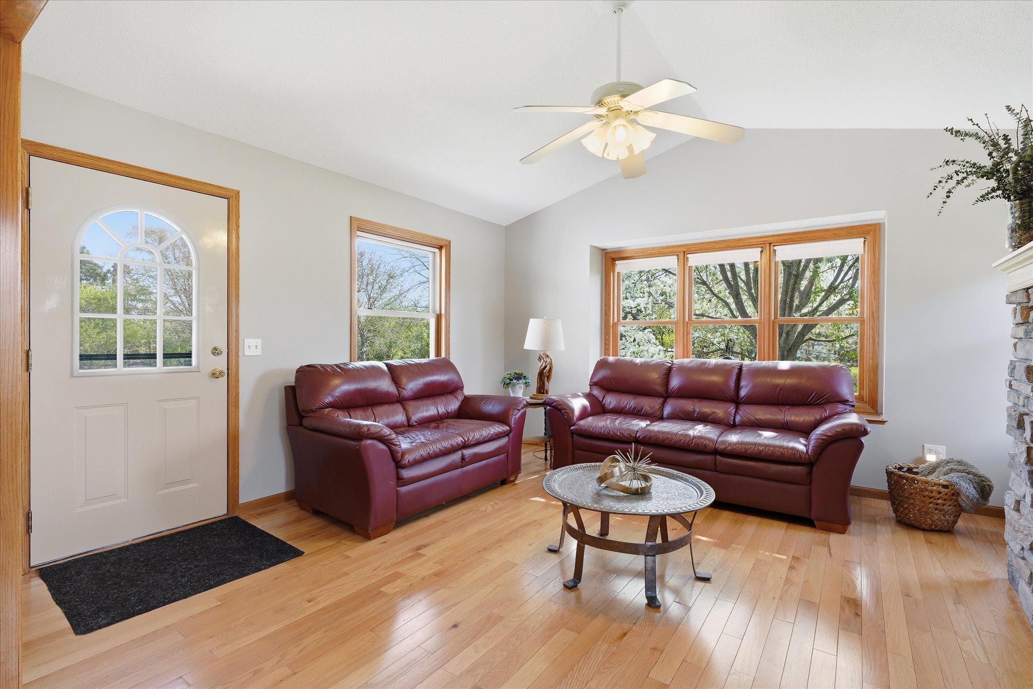 The sunroom is ideal for entertaining guests or enjoying quiet evenings at home.