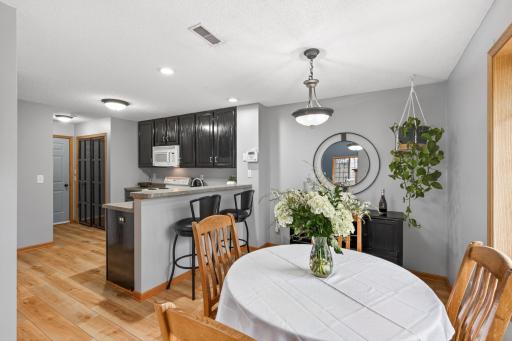 Functional kitchen with breakfast bar seating
