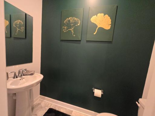 main level half bathroom