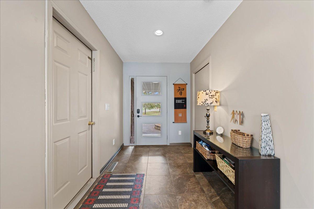 Large Foyer entrance from the garage; coat closet located in front foyer entry