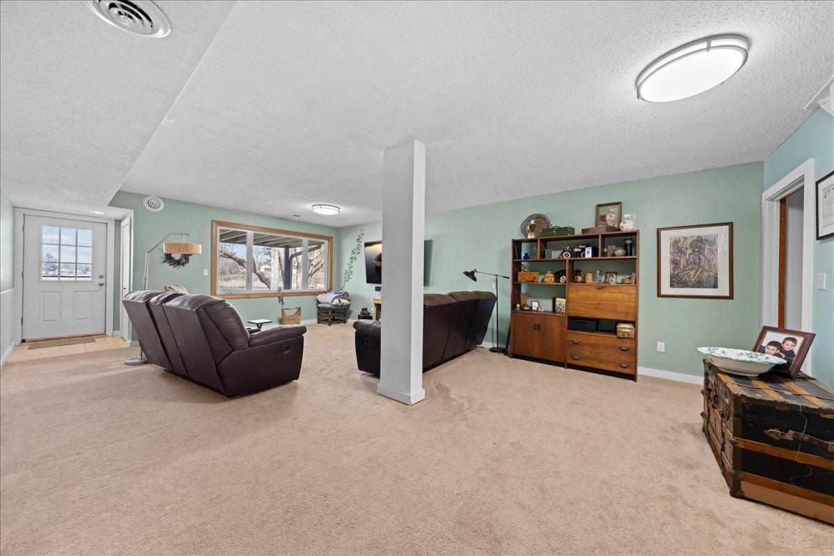 Walking out to the flat backyard for easy access to the lake/dock