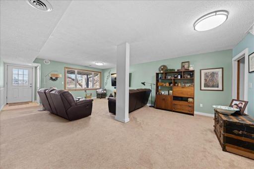 Walking out to the flat backyard for easy access to the lake/dock