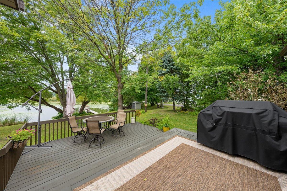 Deck off the dining area