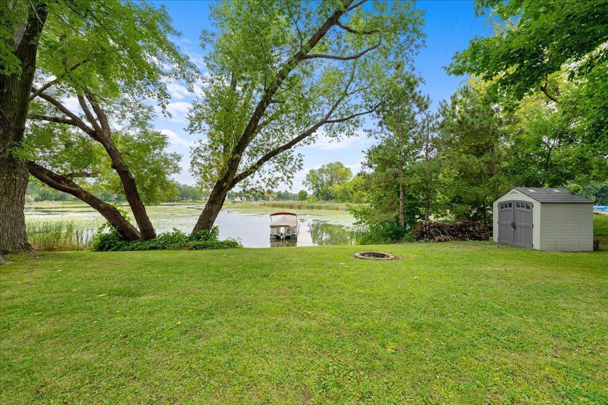 Storage shed included