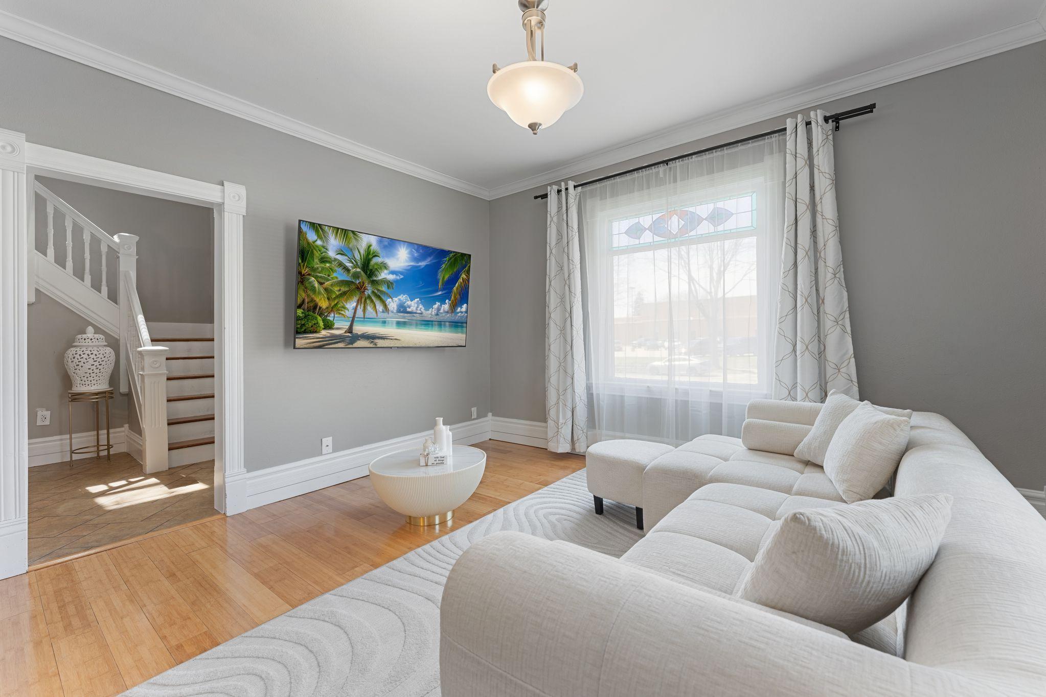 Large windows in Living room