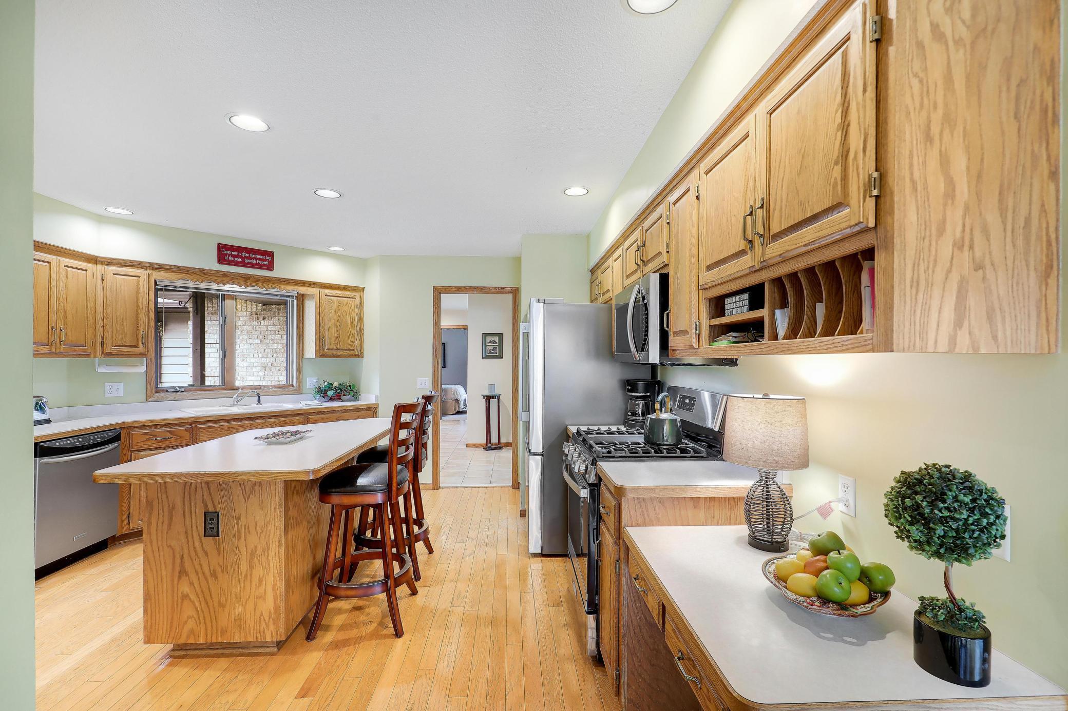 Functional kitchen layout.
