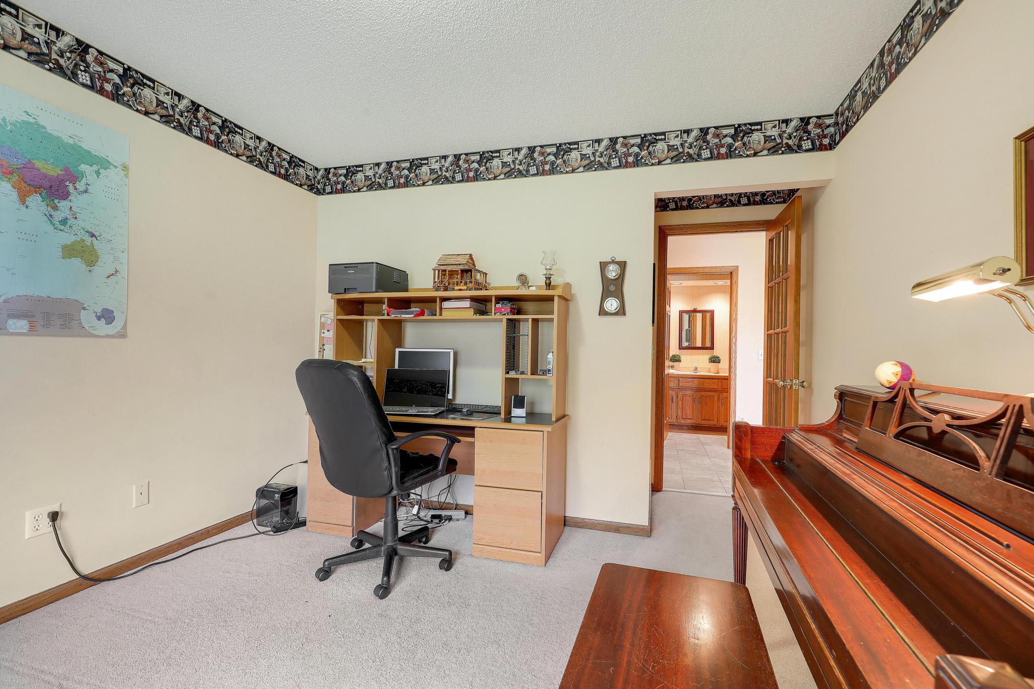 Main level office or bedroom.
