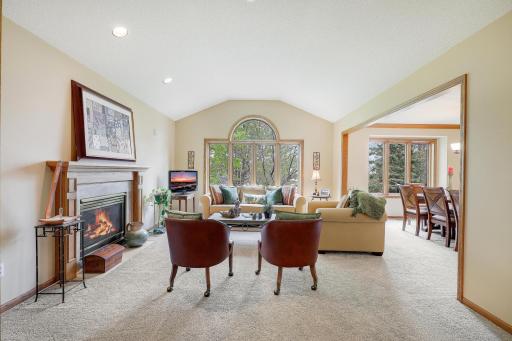 Gorgeous living room with tons of natural light !