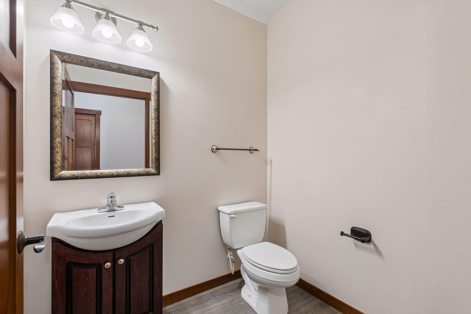 Main floor half bath.