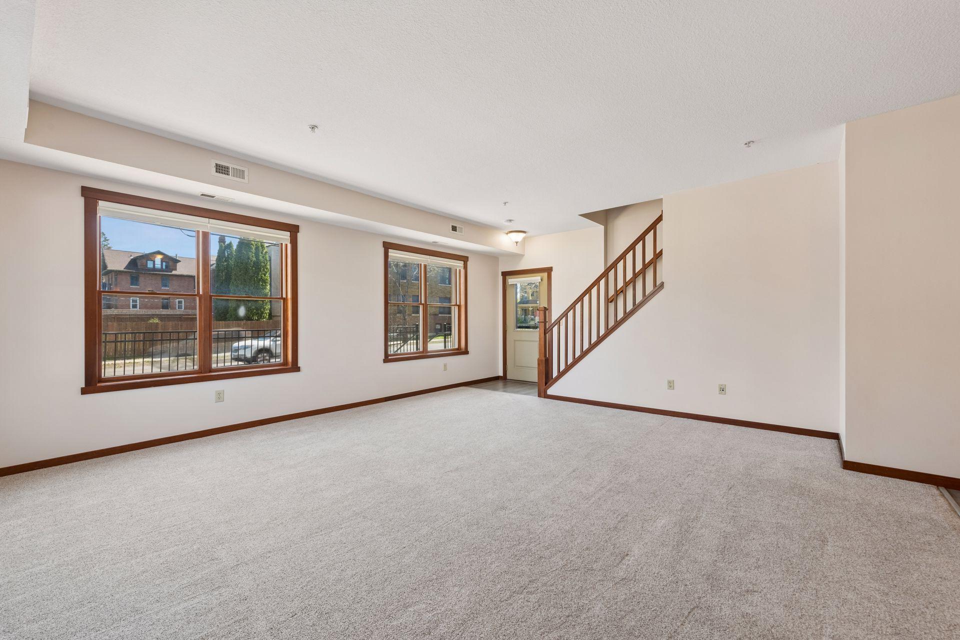 Virtually staged to provide space definition and layout.