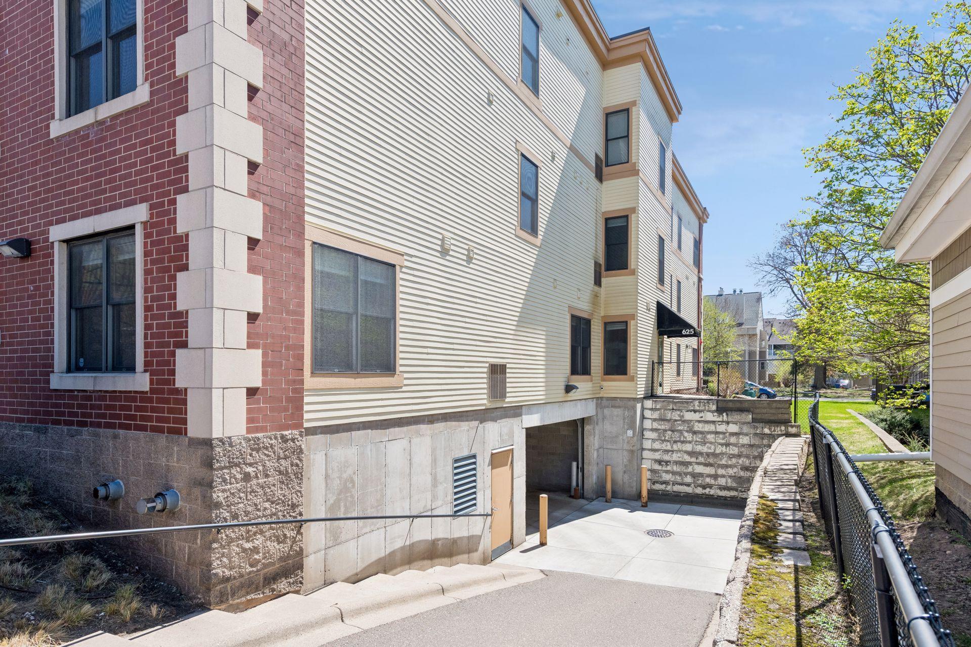 Heated underground garage.