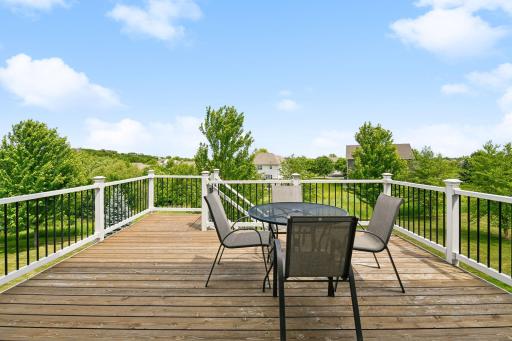 Deck built for outdoor dining and entertaining