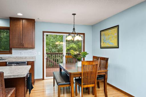 Informal dining area leading to the deck!