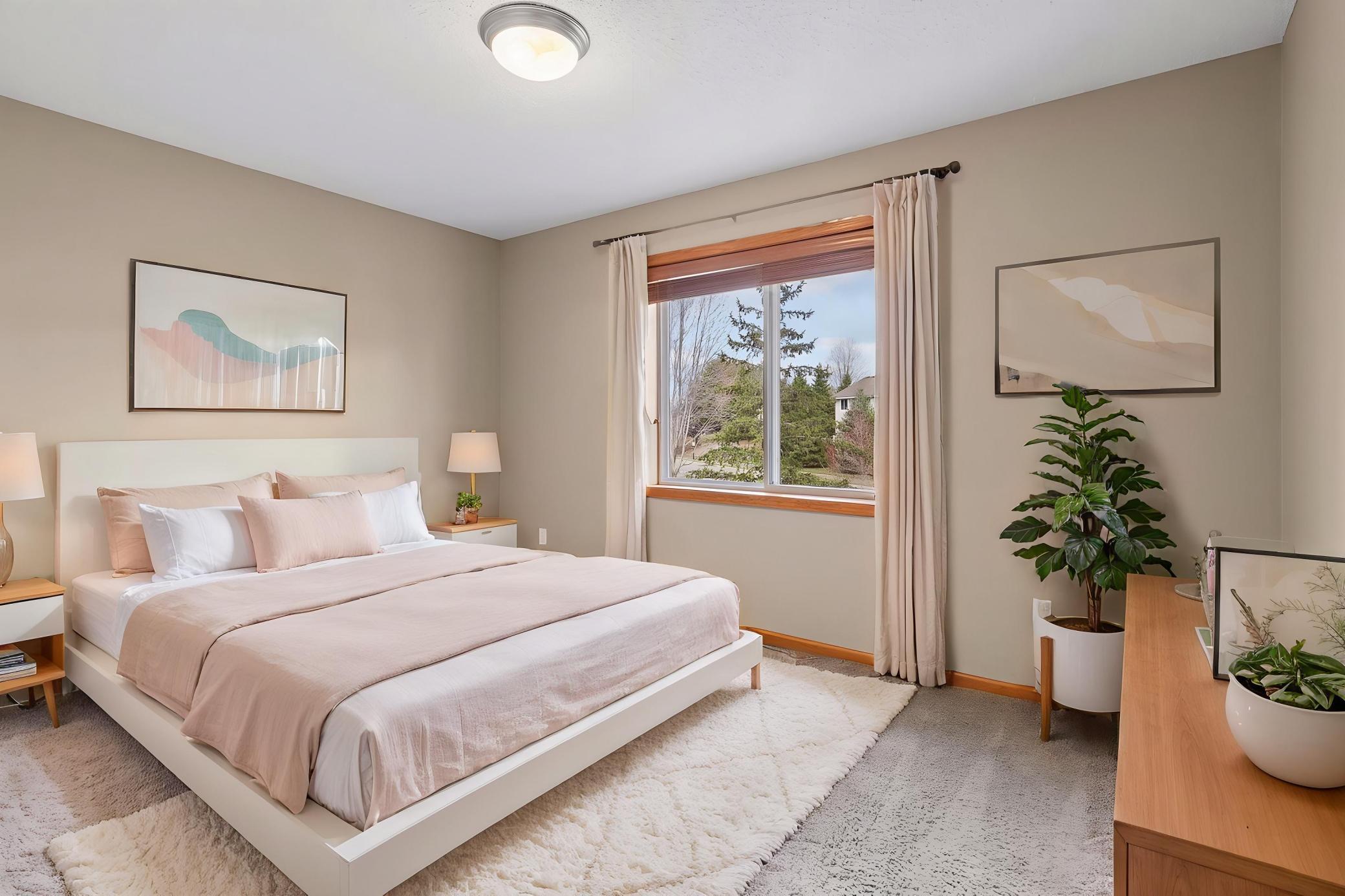 Bedroom (Virtually Staged)