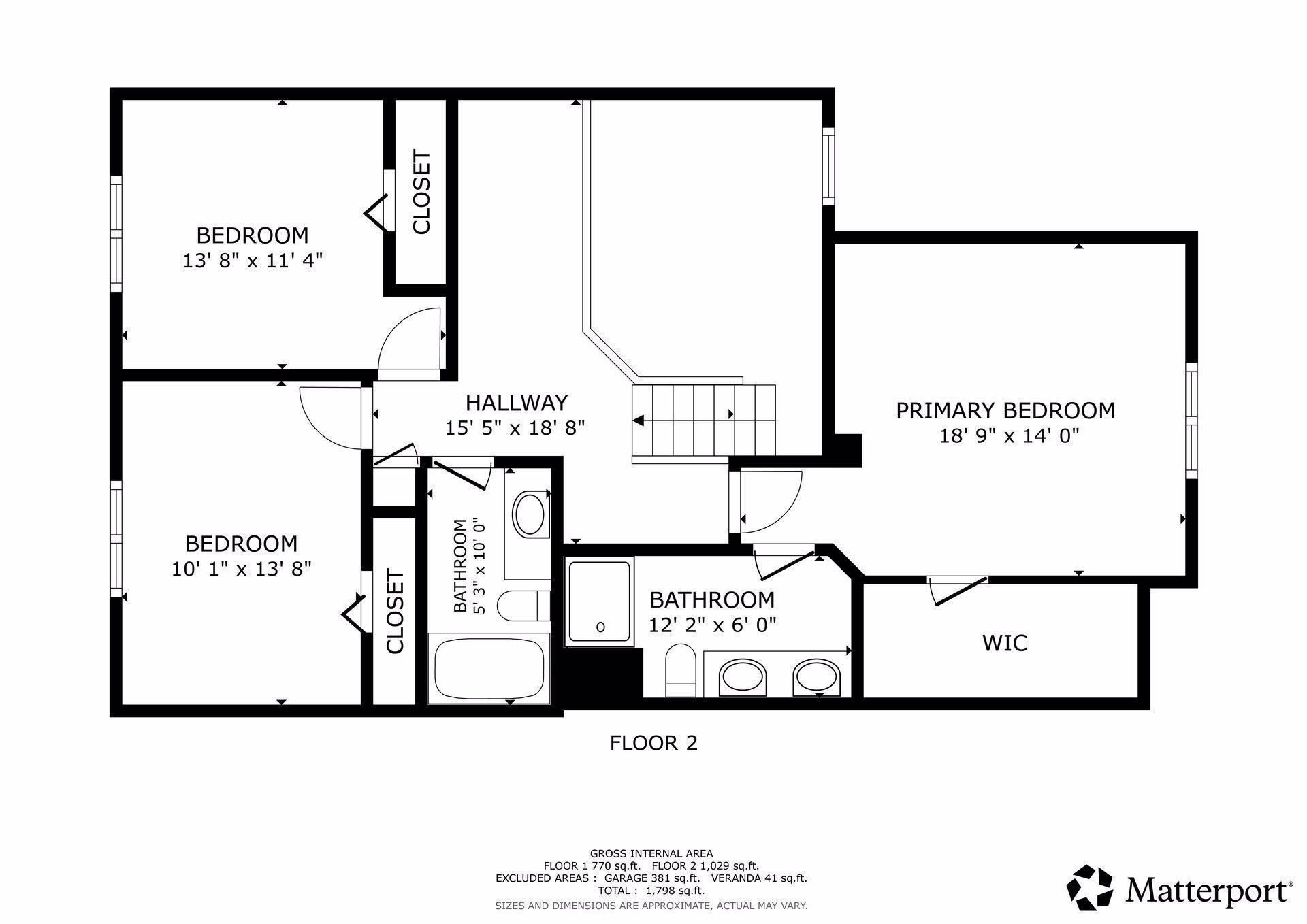Upper Level Floor Plan