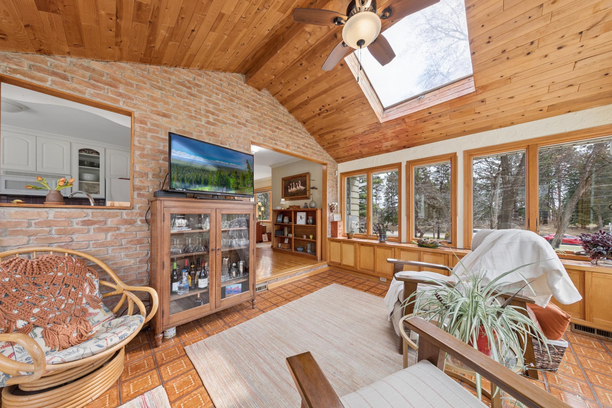 Relax and enjoy the views from the sunroom
