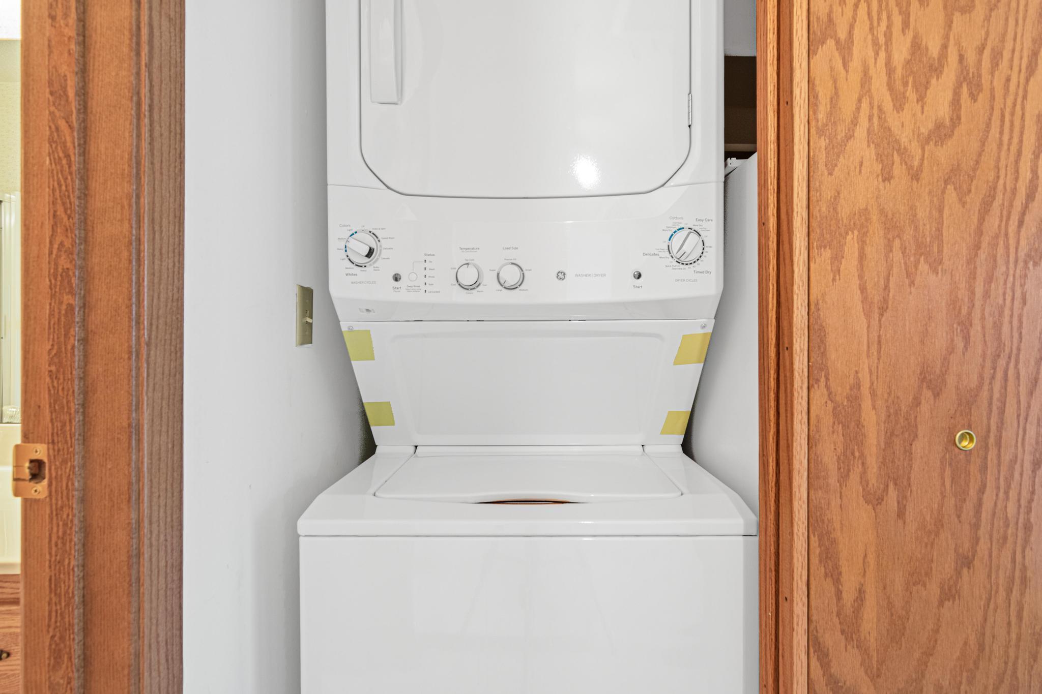 In unit Washer and Dryer