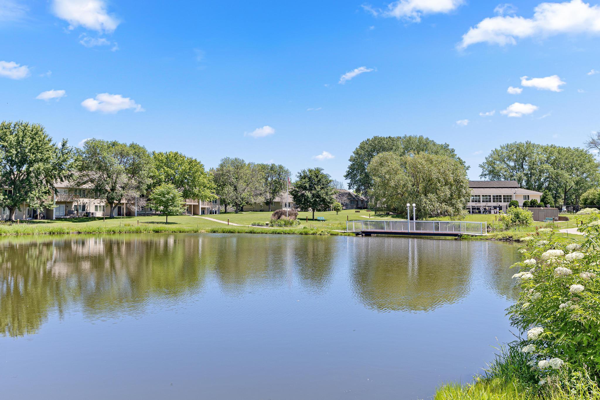 Enjoy the wildlife as you go along the pond and trails