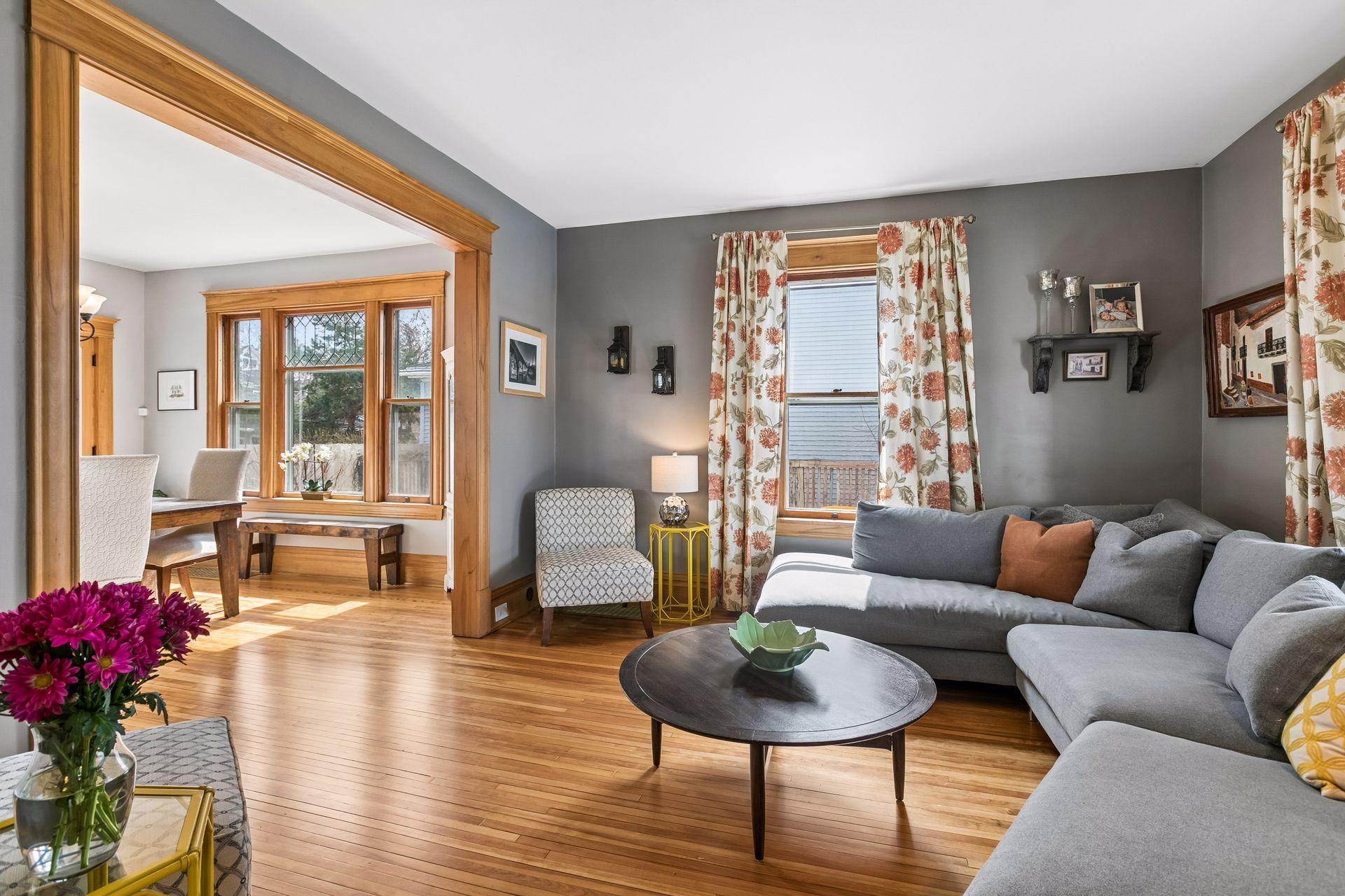 This home has a much desirable open floorplan with lots of southern exposure ,creating very sunny spaces!!