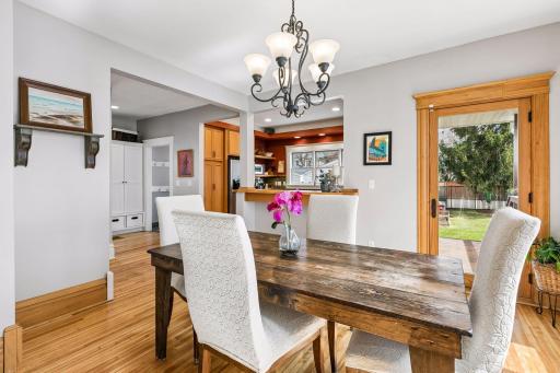 This home has 2 different doors that lead to the beautiful yard.