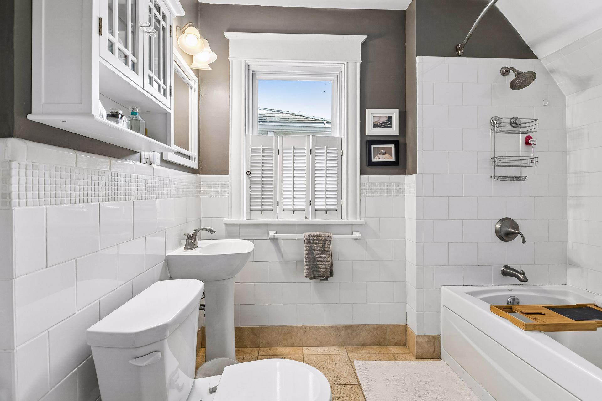 Updated 2nd floor bath.