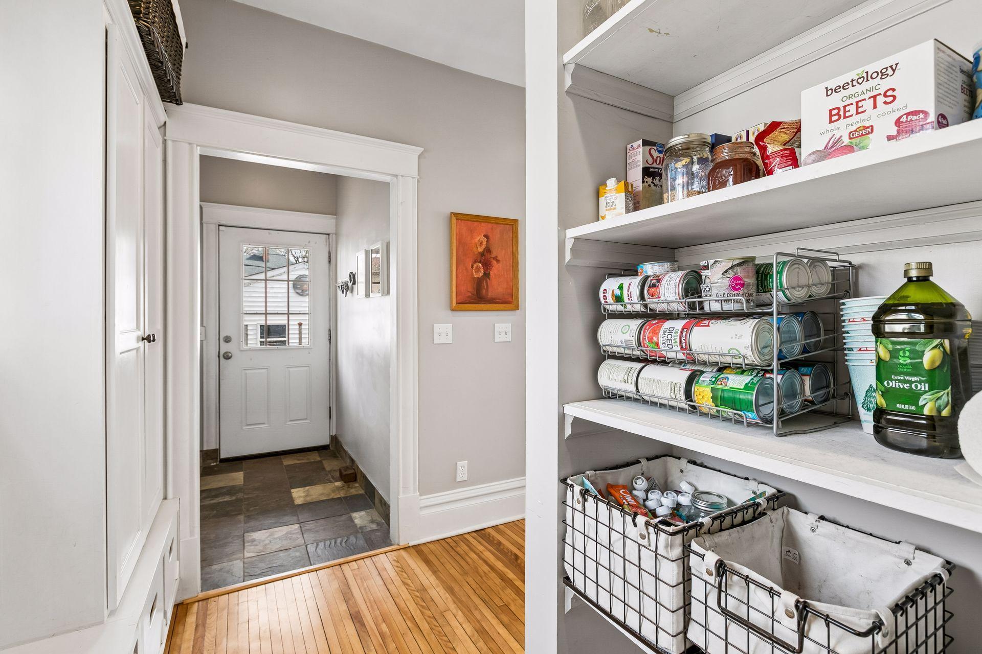 Back door to garage.