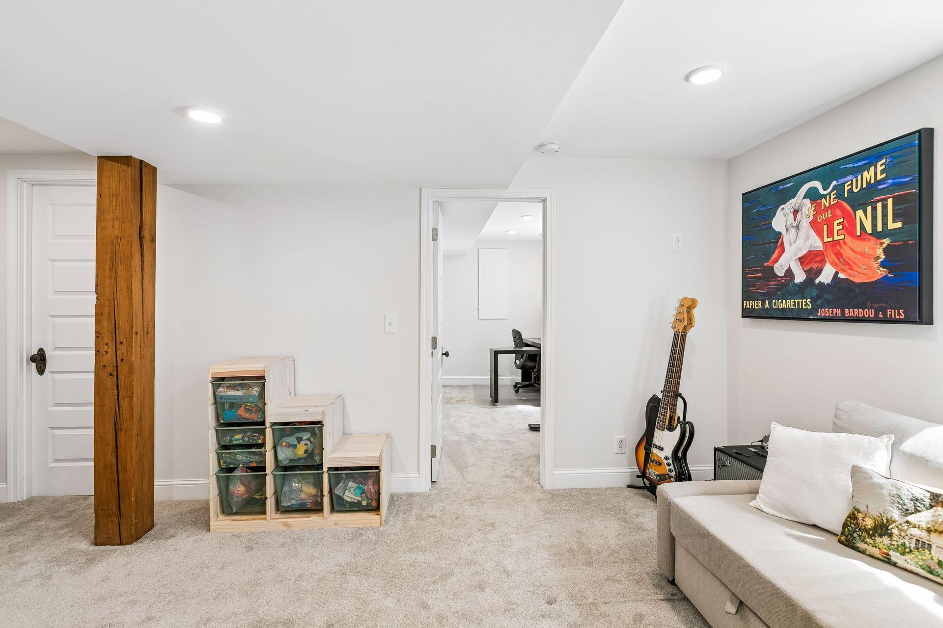 Family room and straight ahead bedroom #4/office/work out room!