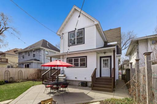 Large concrete patio !