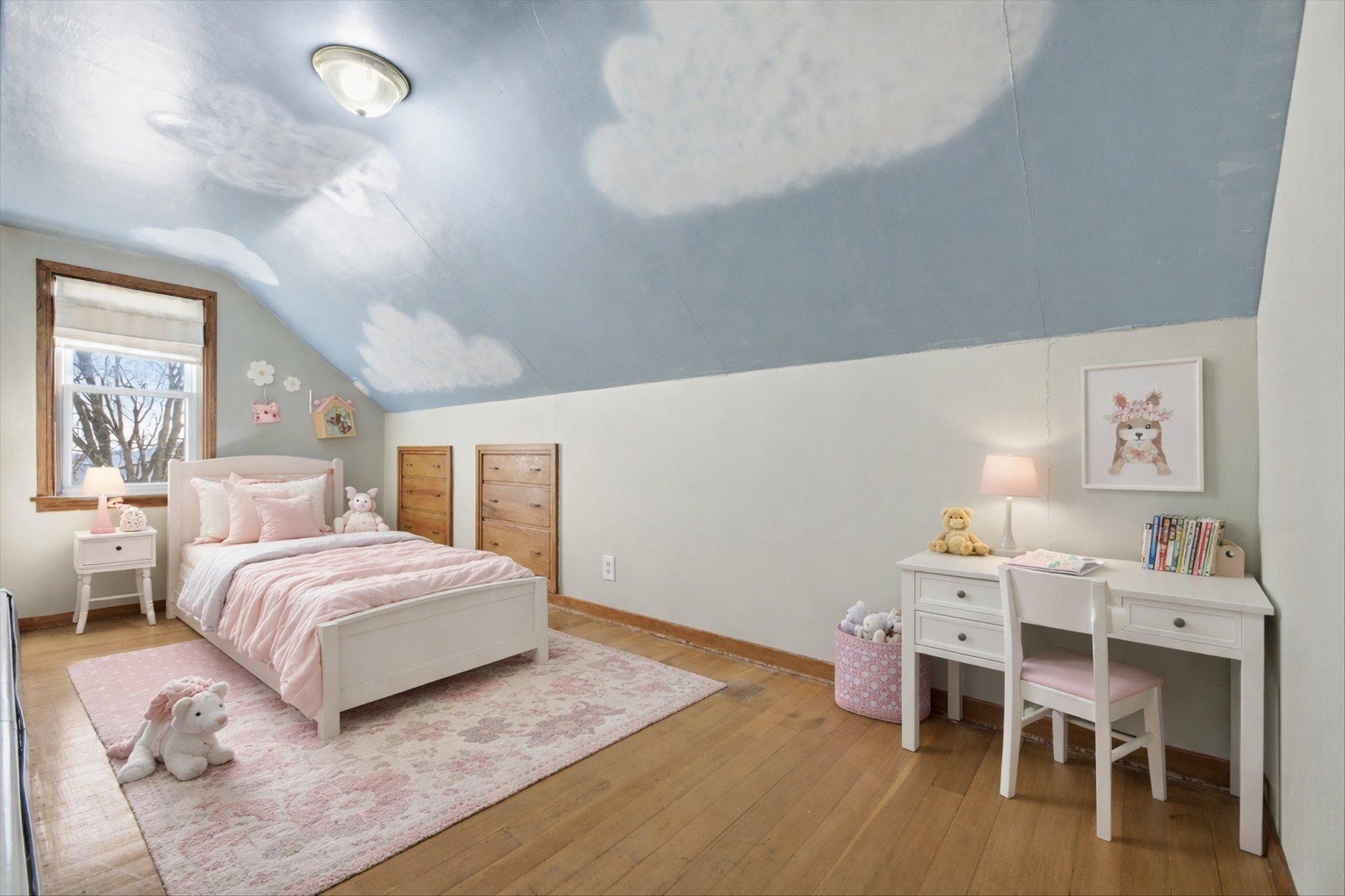 Third bedroom on Second Floor. Note built in dressers!