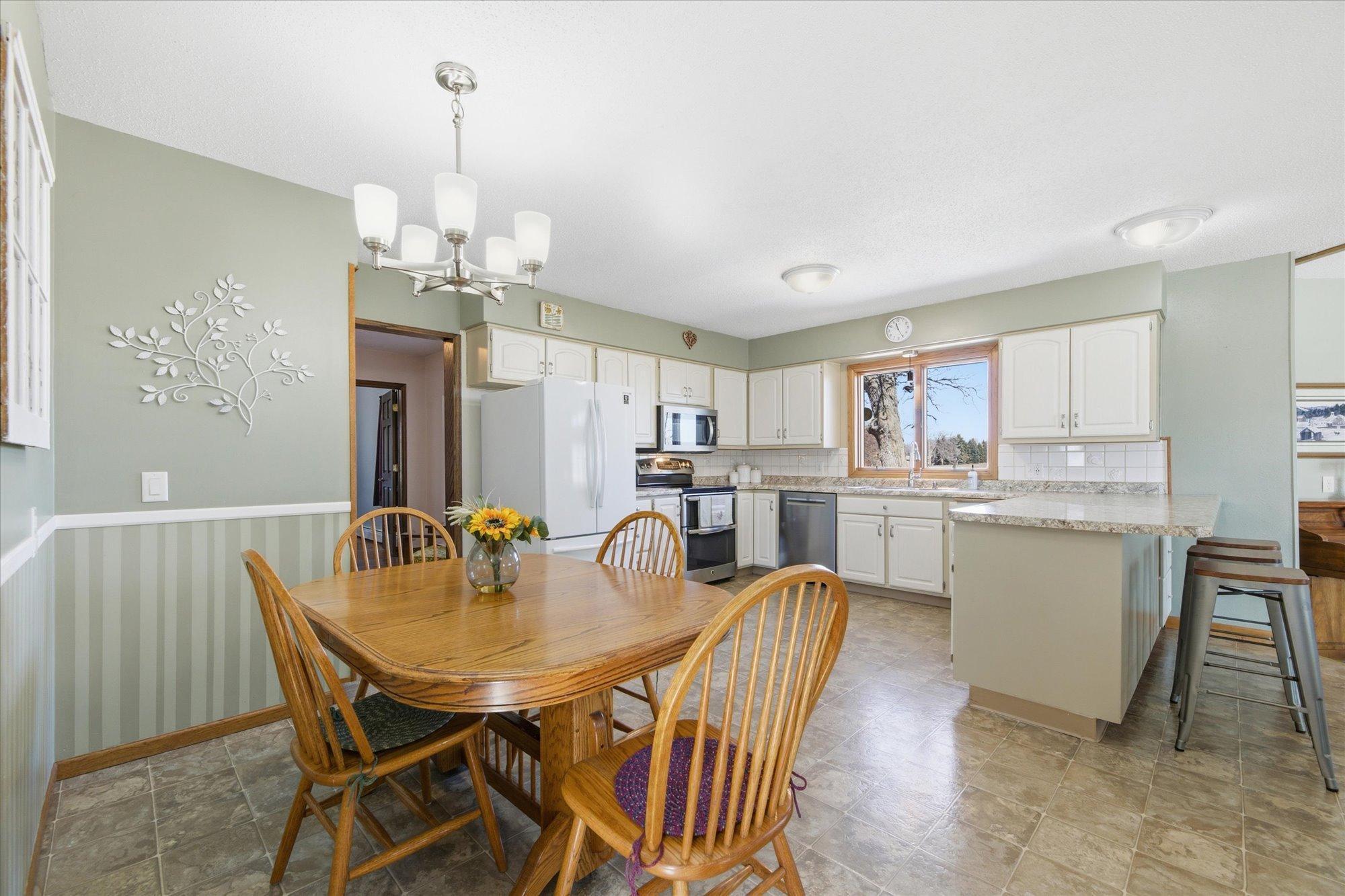 View of Kitchen from Dining Area.