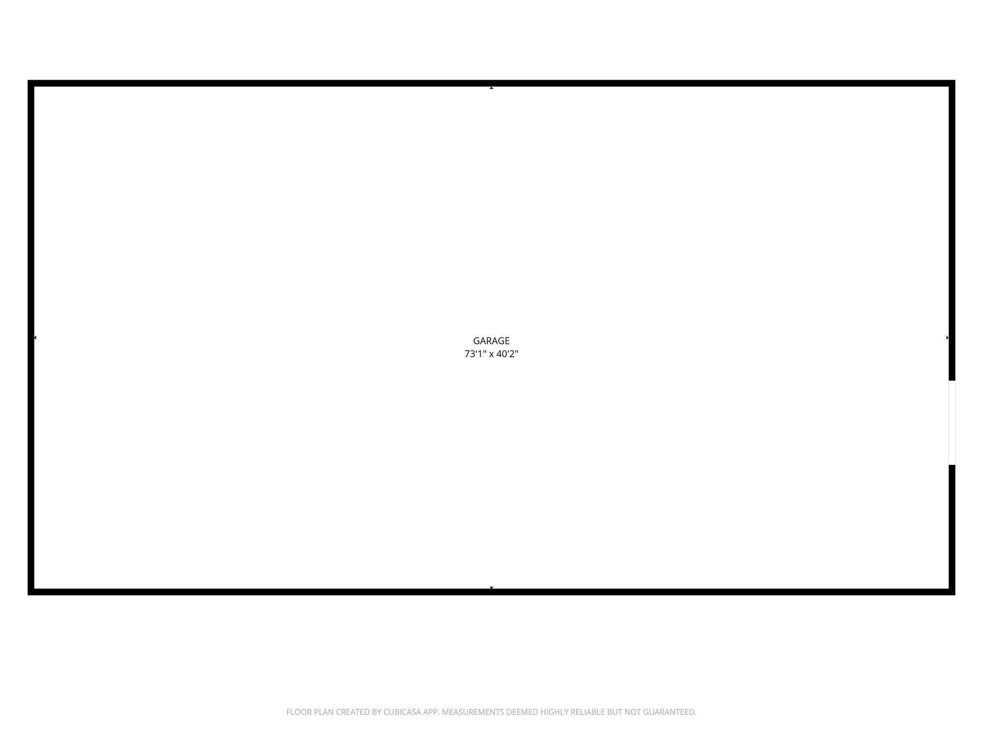 Quonset 40x72 as per County Records