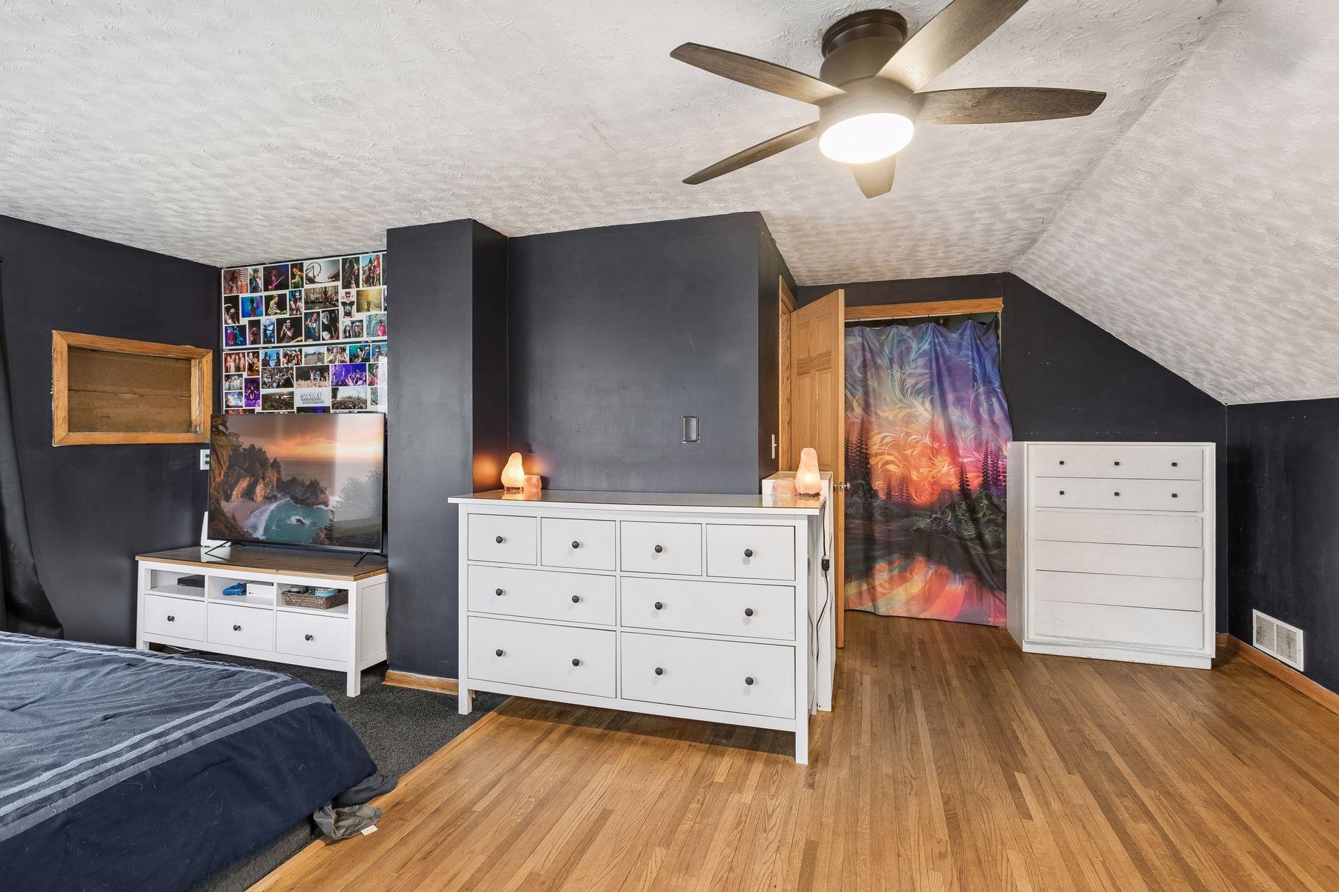 There is so much room in this bedroom