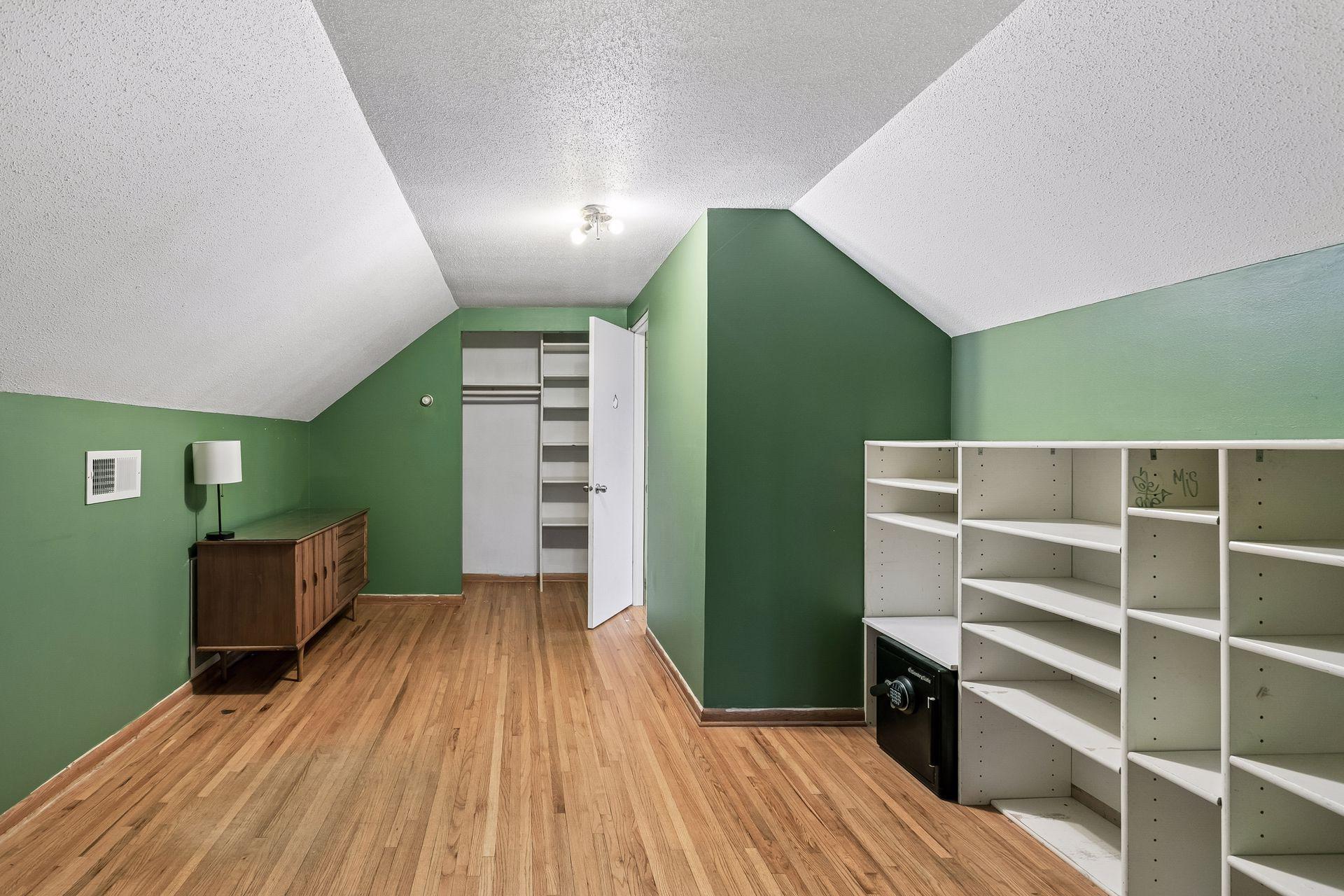 Use this room as a home office, a den, a spot for quiet study - you name it