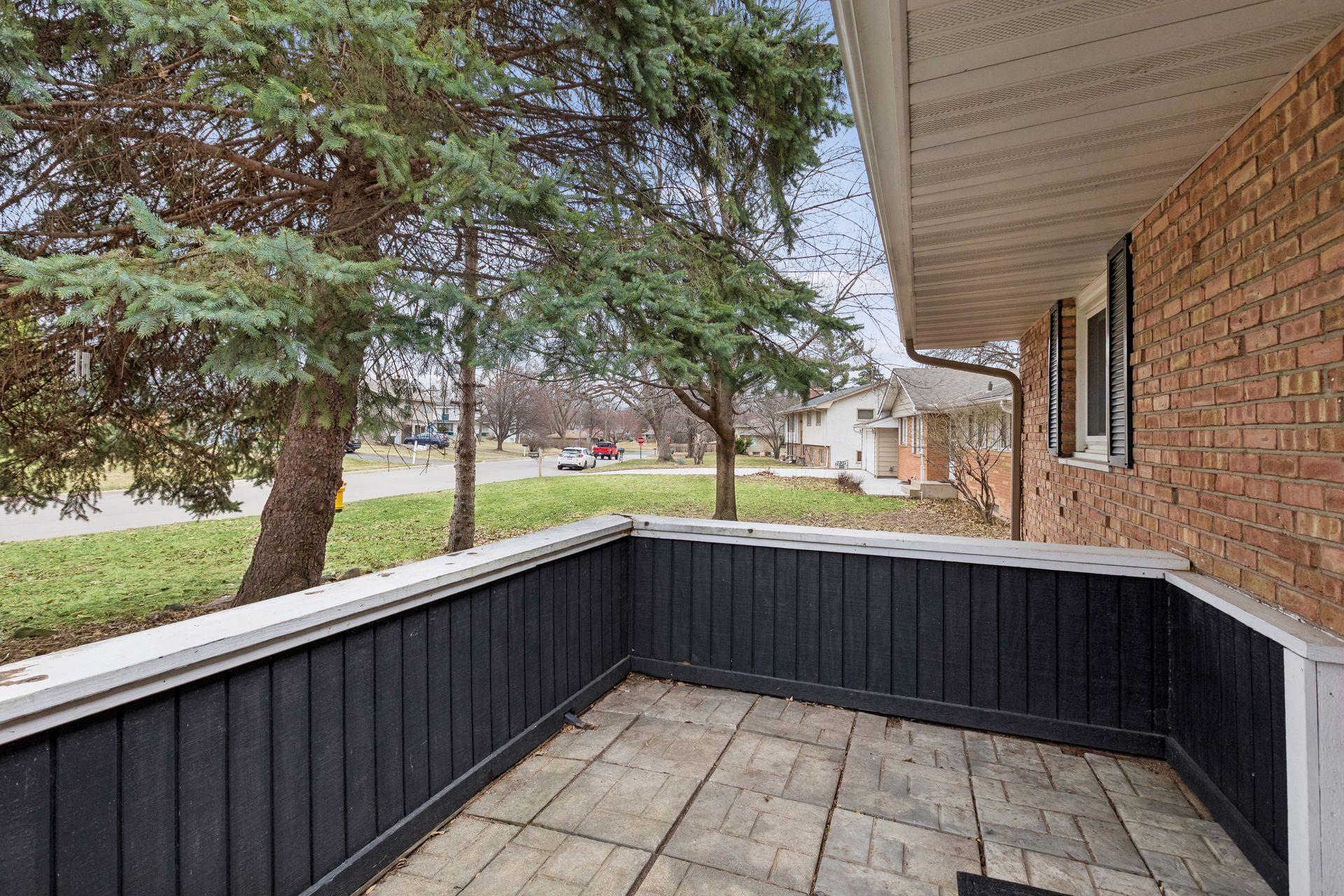 Enjoy morning coffee as the day begins on the cute front porch