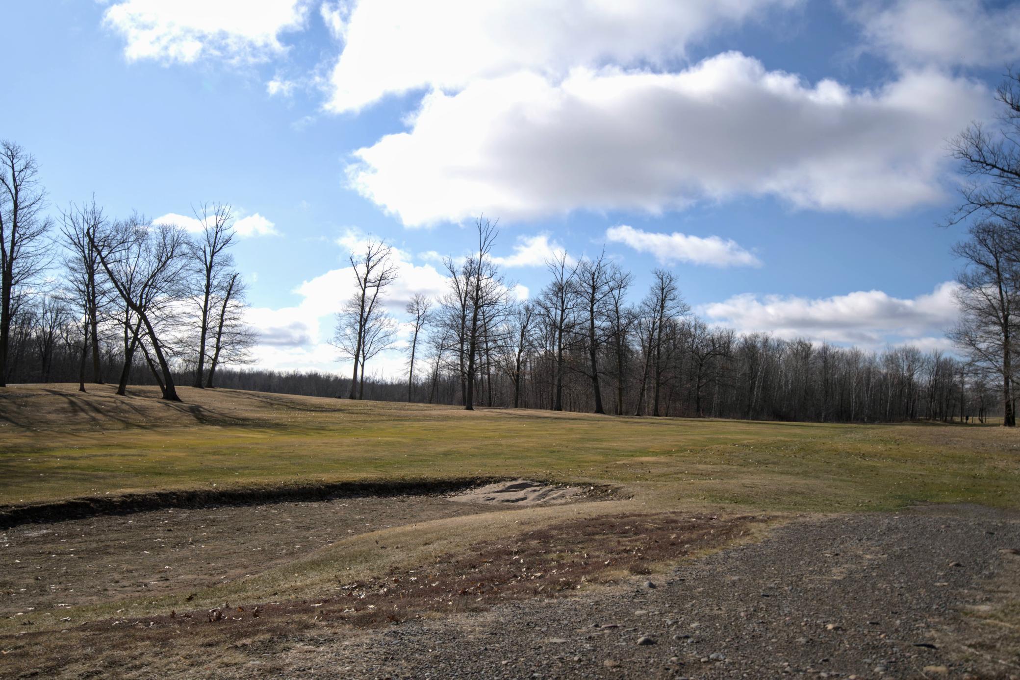 Along 10th hole of the golf course