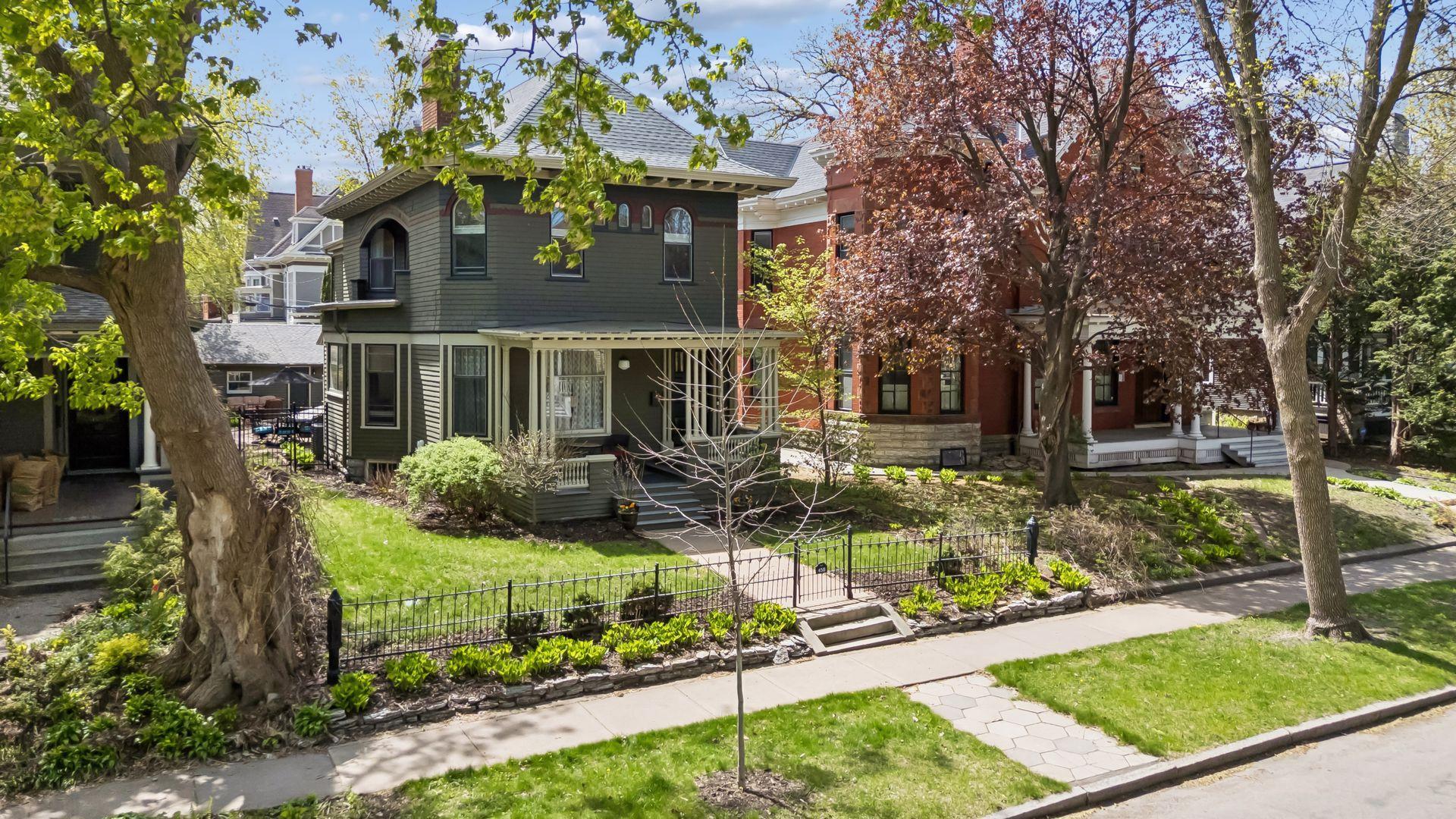 Nestles in the desirable Cathedral Hill neighborhood this incredible home blends both old and new seamlessly.