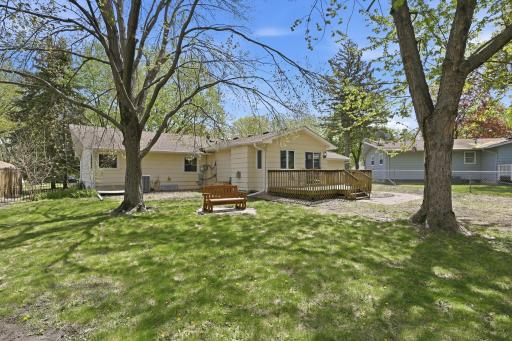 Plenty of room to play is this large back yard.