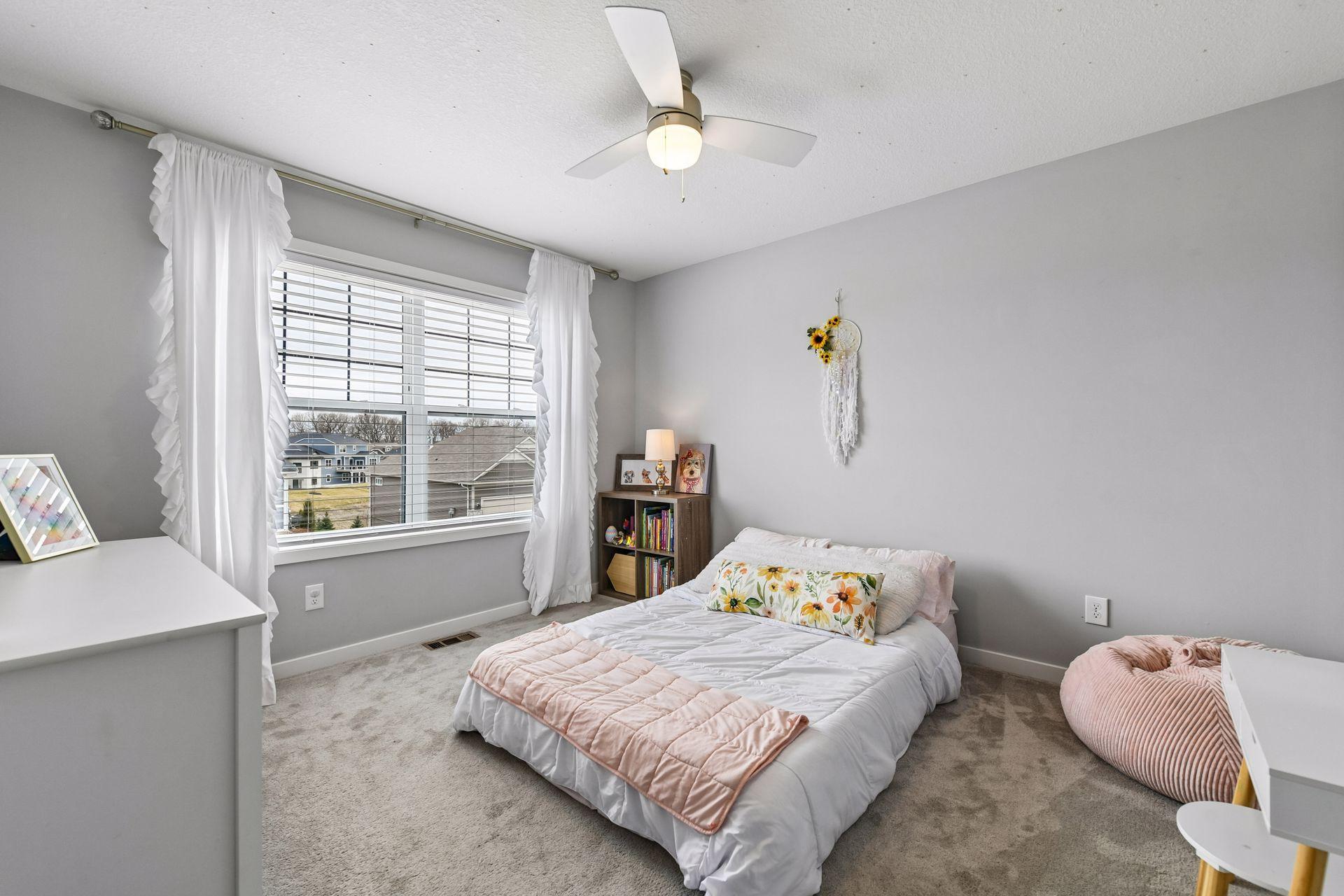 Upper level bedroom three again with large walk in closet