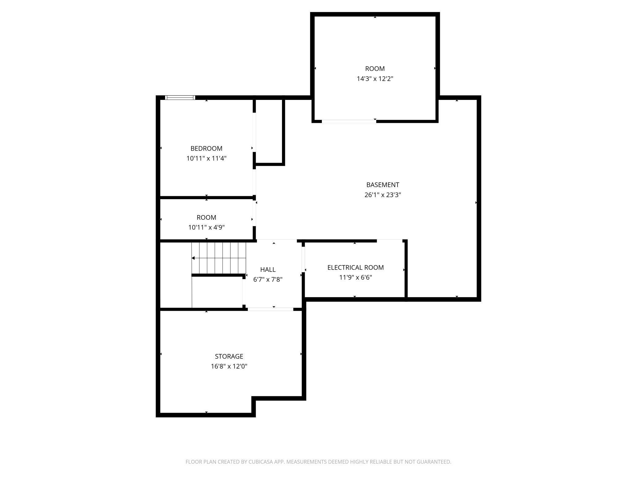 Lower level floorpan