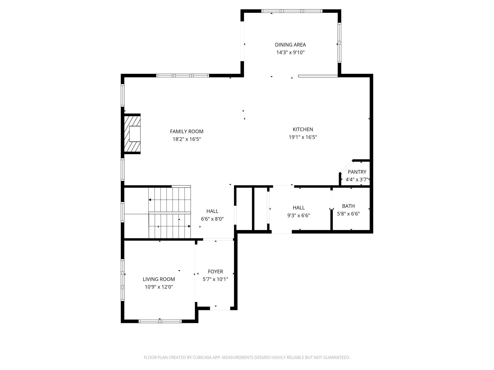 Main level floorplan
