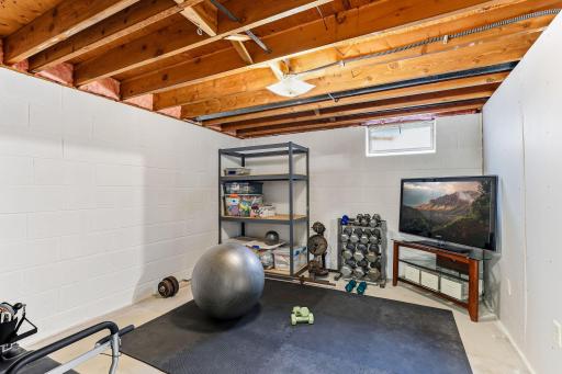 With plenty of room to work with, this unfinished space could become a fully finished bonus roomâideal for hobbies, gaming, or additional storage.