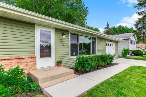 Curb appeal extends to the new concrete sidewalk (2020)