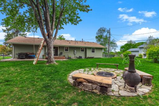 A fully fenced backyard ideal setting for pets and kids, offering peace of mind while still feeling open and inviting.