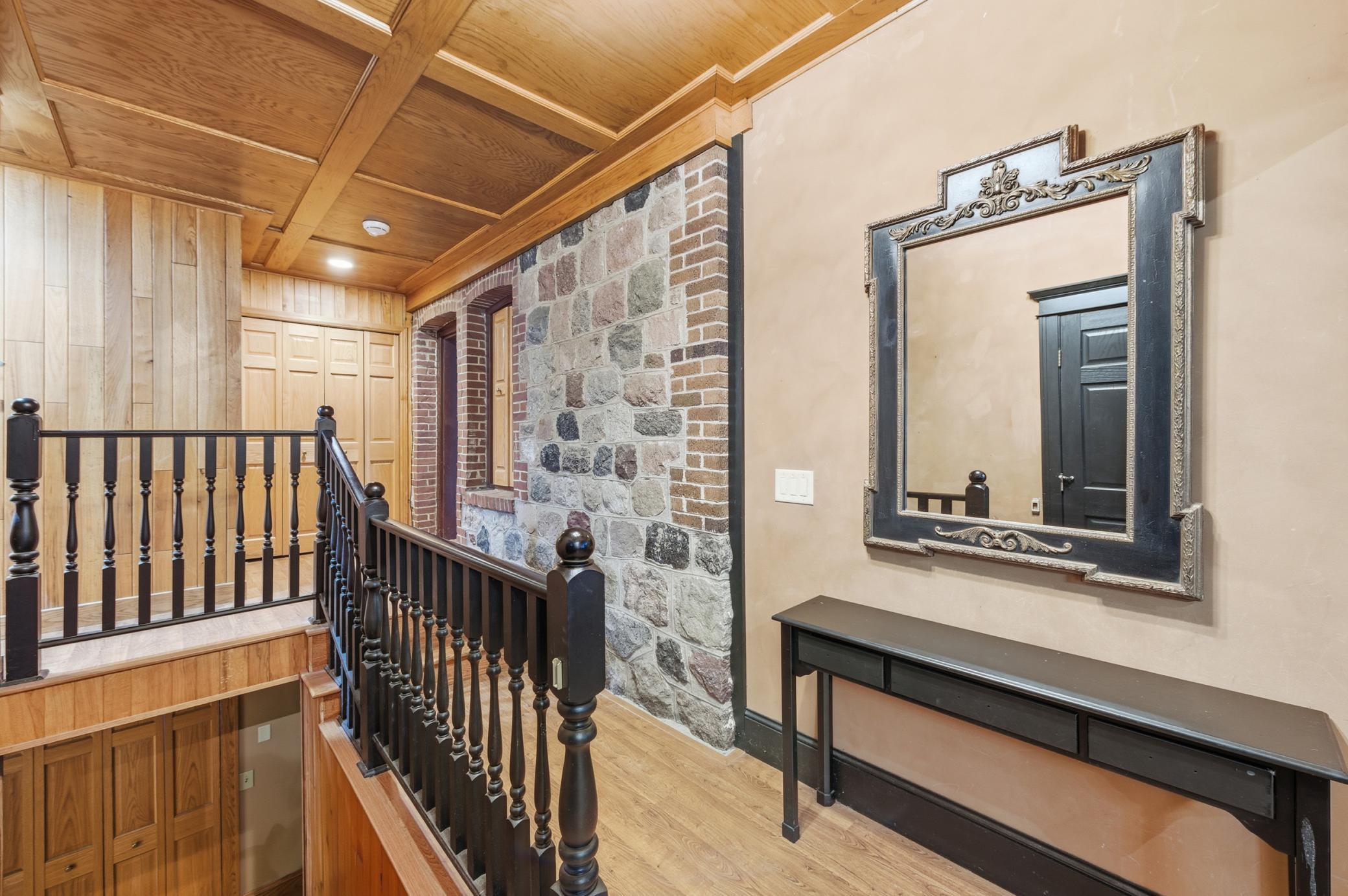 13001 Twilight Road - Hallway from Original Home to Cabin Rooms