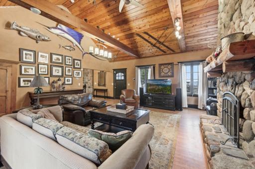 13001 Twilight Road - Great Room with Lakeview Windows, Door to Private Front Patio